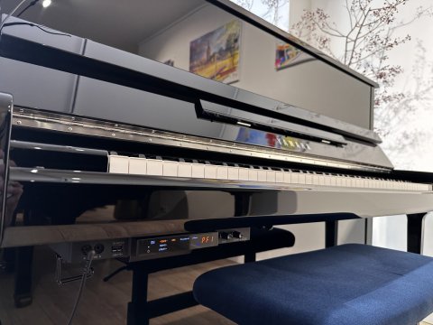 Yamaha piano zwart hoogglans silent transaccousti 1 b3